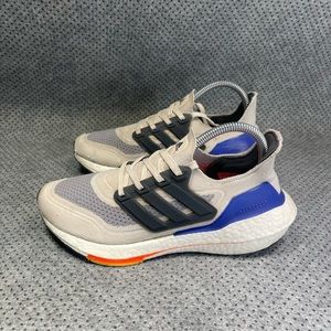 Adidas Ultraboost 21 Wonder White Red Shoes Size 7 Womens